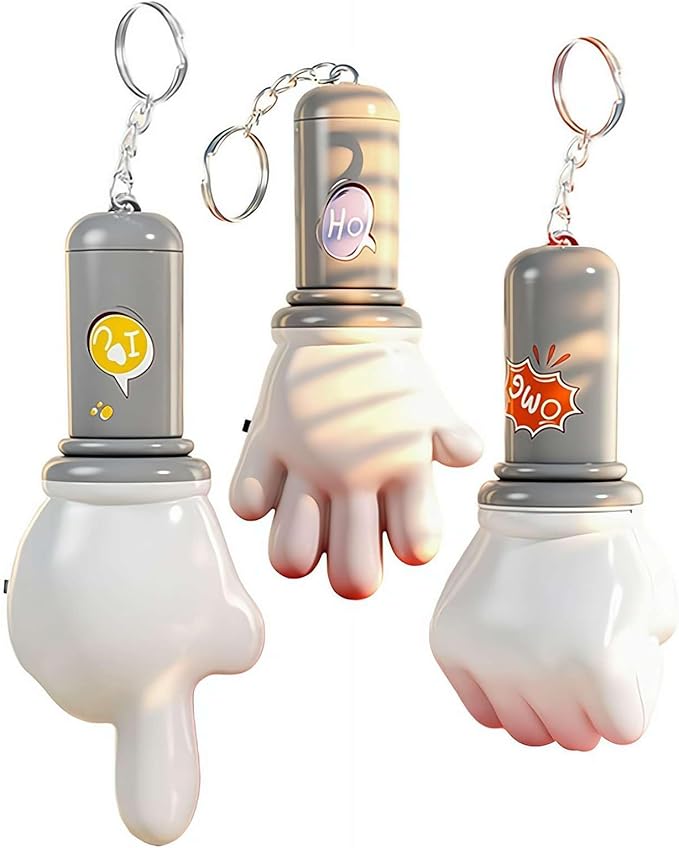 Prank Toys, Comedy Hand, Flexible Stretch Tested Designs, Used for Birthday Fun, Holiday Jokes, Social Gatherings and Teen Amusement (Fist) (Gray)