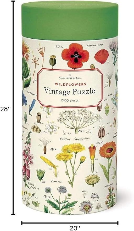 Cavallini 1000 Piece Puzzle Wildflowers