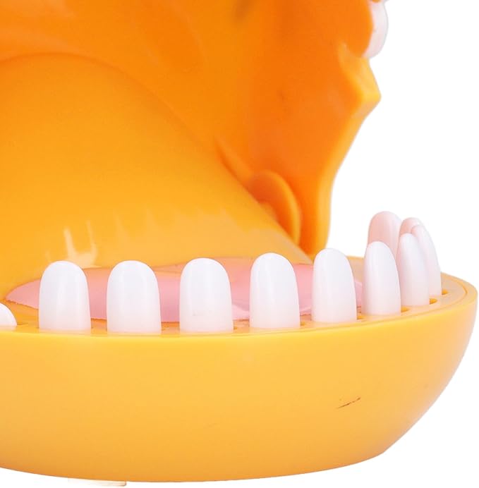 TOPINCN Biting Finger Toy Funny Interactive Dentist Game Hand Eye Coordination Stress Relieve for KidsParties Plastic (Yellow)