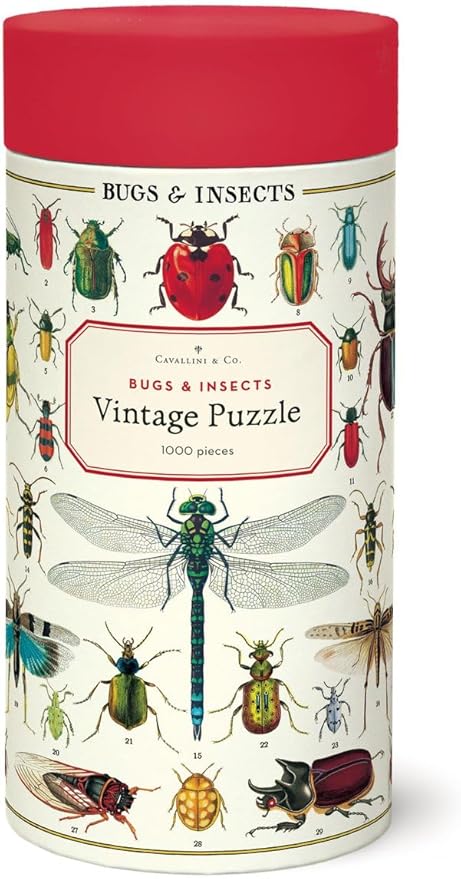 Cavallini 1000 Piece Puzzle, Bugs and Insects (PZL/Bug)