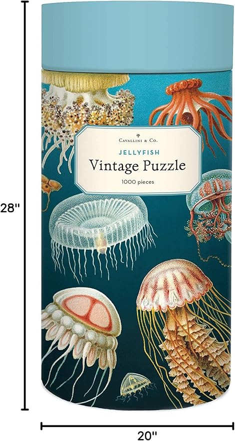 Cavallini Papers & Co. Jelly Fish 1,000 Piece Puzzle, Multi