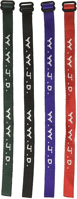 Rhode Island Novelty W.W.J.D. Webbing Bracelets Set of 48