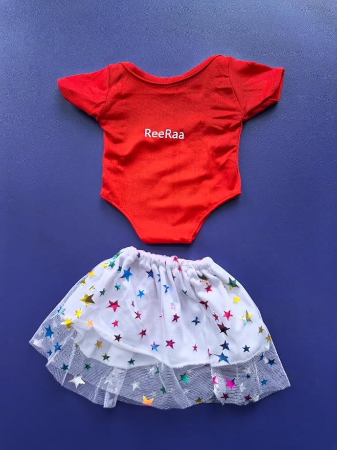 ReeRaa 20 pcs Clothing for Dolls 18 inch Doll Clothes and Accessories for American 18 inch Girl Doll Clothes Gift Including 10 Complete Sets of Clothing