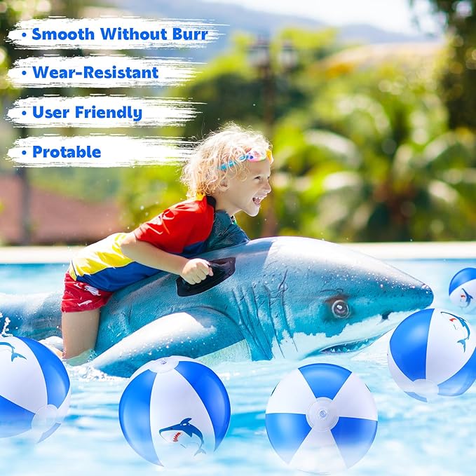 12 Inch Inflatable Beach Balls for Kids Birthday Party Favor Decorations Pool Toy PVC Beach Ball