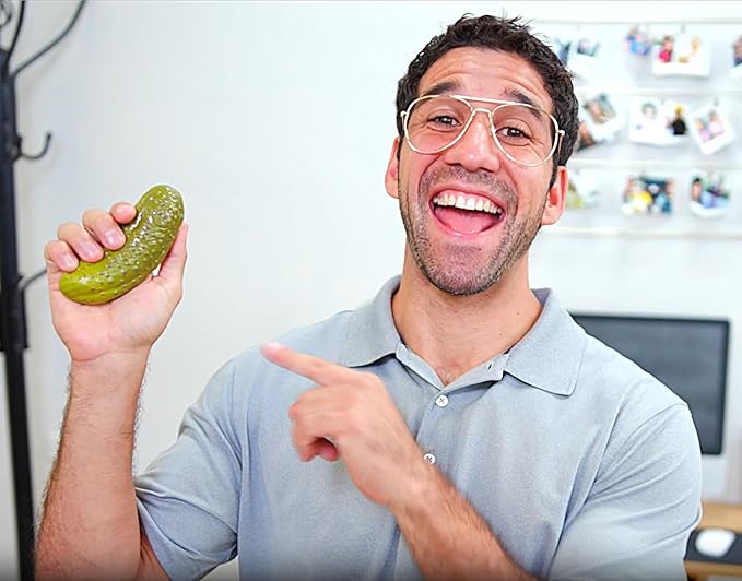 DR DINGUS Dad Joke Pickle Button - +100 Best Jokes - Dill-lightful Gift for Father or Family - Makes Everyone Laugh