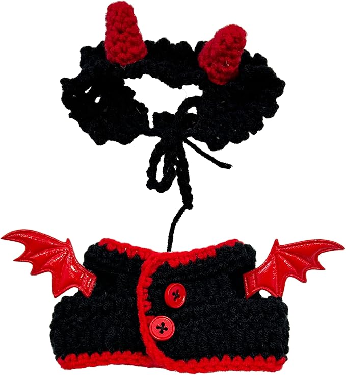 lloween Clothes for 17cm Doll Outfits, Hat Dress Set for 17cm Dolls, Stylish Adorable Halloween Clothes Accessories (No Doll)