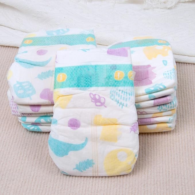 14-Pieces Reborn Baby Doll Accessories Diapers Reusable for 17-24 Inch Baby Doll Velcro Diapers Adjustable Underwear, Newborn Accessories