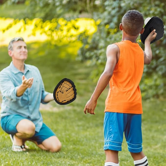 Outdoor Pool Beach Toys for Kids Outdoor Yard Backyard Game for Adult and Family, Toss and Catch Ball Set with 2 Paddles 4 Sticky Balls, Outside Toys Game for Kids 3 4 5 6 7 8+ Year Old