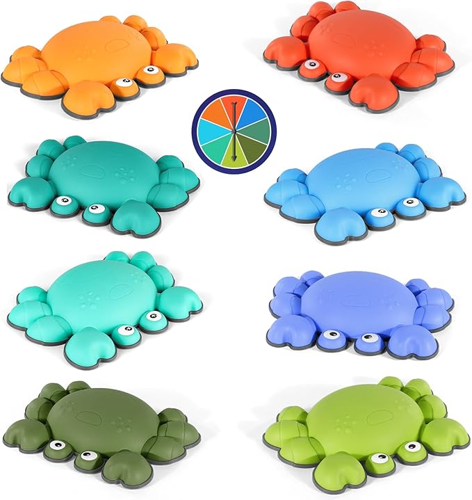 TOPNEW Stepping Stones for Kids, Non-Slip Balance Stepping Stones for Promoting Children's Coordination Skills, Toddler Stepping Stones Obstacle Course for Kids Age 3 4 5 6 7+
