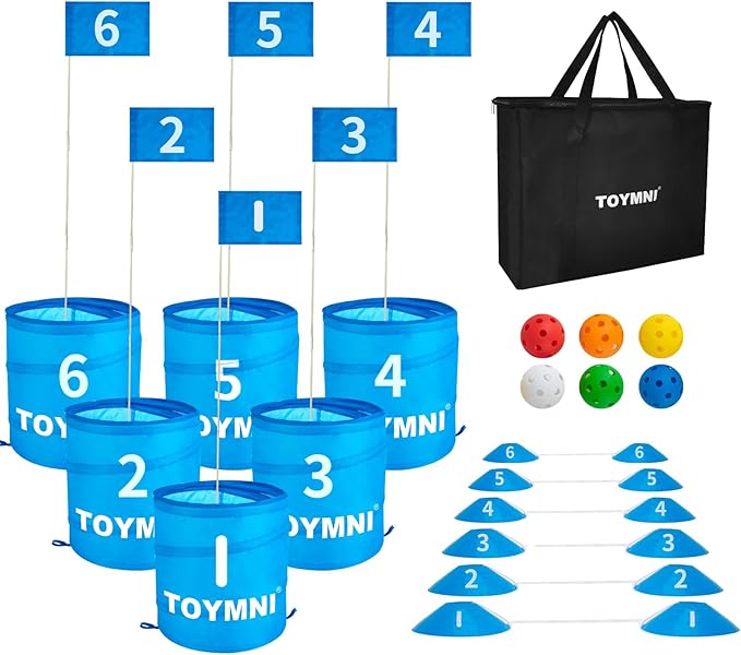 Golf Game Set - Portable Indoor/Outdoor Backyard/Beach PAR 6 Hole Game for Adults & Kids