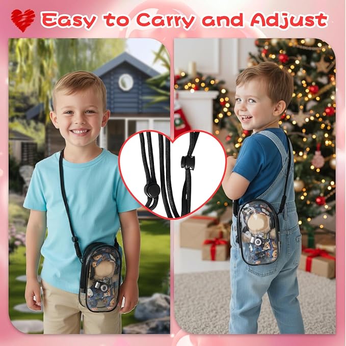 33 Pack Compatible for Labubu Clothes Outfits,Premium Labubu Accessories Case Shoes for 17cm Dolls,Labubu Birthday Party Decoration- Includes 6-Pack Doll Clothes Sets,Camera,Sunglasses