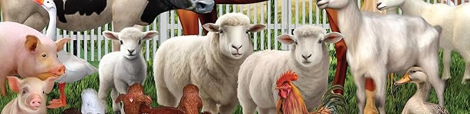 Ceaco - Tom Wood - Farm Animal Friends - 300 Oversized Piece Jigsaw Puzzle