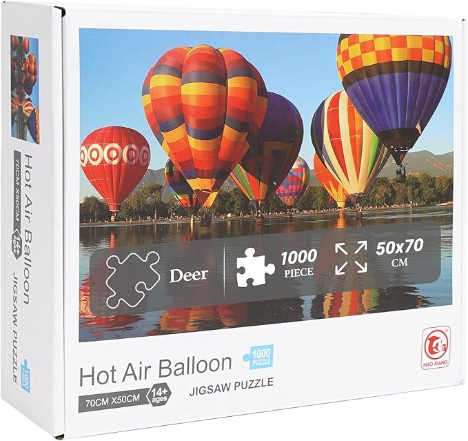 Color hot air Balloon Jigsaw Puzzles 1000 Pieces for Adults, Color, Impossible Difficult Challenge Puzzle, Puzzle 1000 Pieces