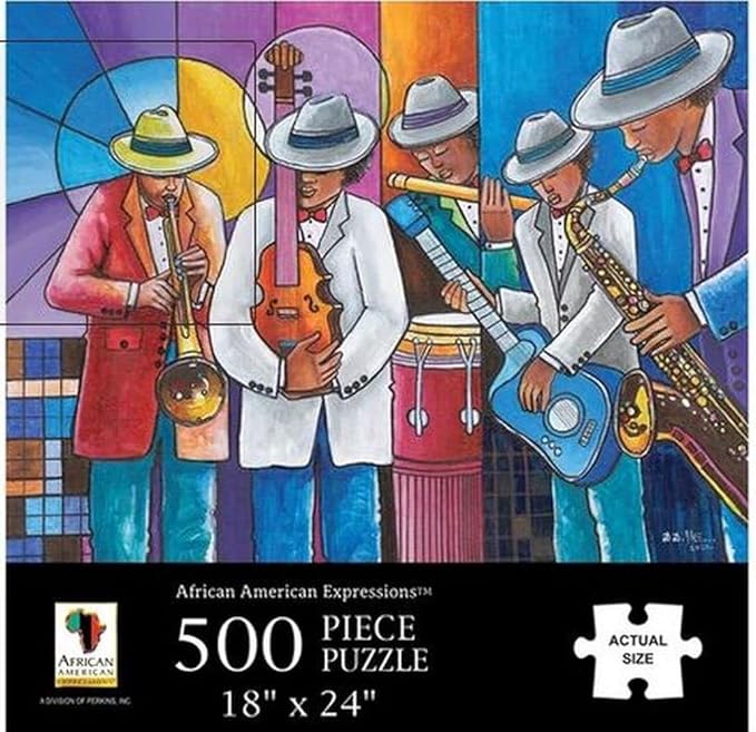 500 Piece Puzzle Jazz African American Expressions