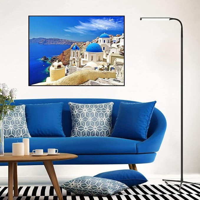 1000 Piece Puzzle for Adults Aegean Sea Puzzles Greece Santorini Landscape Puzzle Reduced Pressure Toy Gift Natural Scene Puzzles 1000 Pieces Jigsaw Puzzle 1000 Pieces for Teens Seniors
