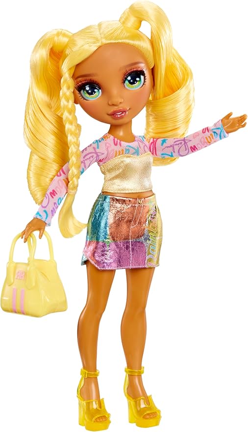 Rainbow High My Fashion Style Sunny, Yellow 11" Fashion Doll with Statement Outfit, Stylish Handbag, Great Toy Gift for Girls Kids Ages 4-12 Years