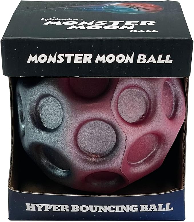 Waboba Monster Moon Ball - The New Larger Super Bouncing Ball - Atomic Berry
