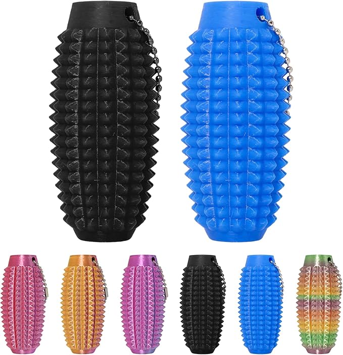 Little Ouchies Fidget Toys,Pain Stim Fidget Toy Reduce Stress for Adults,Anxiety Relief Pain Stim,Spiky Fidget Keychain for Anxiety and Stress Reduction,Novelty Gifts for Friends(1PCS/Rainbow)