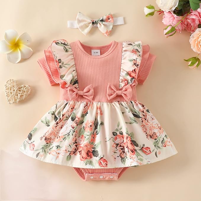 Reborn Doll Clothes Accessories - 24 Inch Girl Outfits 2 Pcs Set for 22-24 Inch Newborn Reborn Baby or Toddler Girl Doll