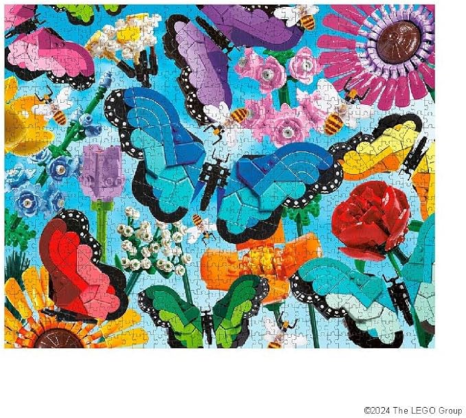 LEGO® Butterfly & Blooms 1000-Piece Jigsaw Puzzle
