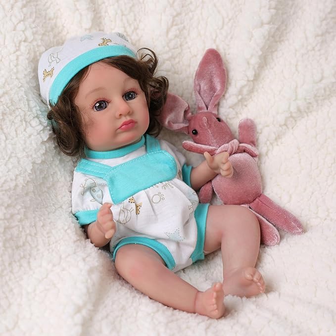 BABESIDE 6 Pcs Alive Baby Doll Clothes Set – Bitty Doll Clothes for 8-10 Inch Dolls & Toys, Cute Pretend Play Doll Outfits,Pretend Play Accessories for Girls Age 3+ (No Dolls)