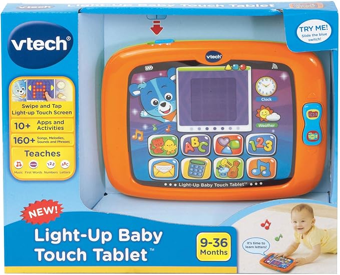 VTech Light-Up Baby Touch Tablet, Orange
