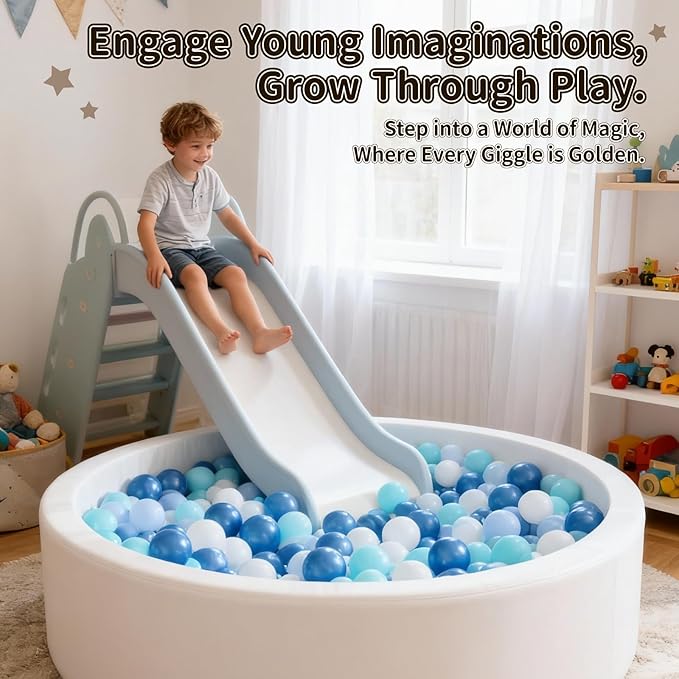 STARBOLO Ball Pit Balls for Toddlers Phthalate Free BPA Free Non-Toxic Crush Proof Play Balls for Toddlers Kids Pool Playhouse Pack of 100 200 500