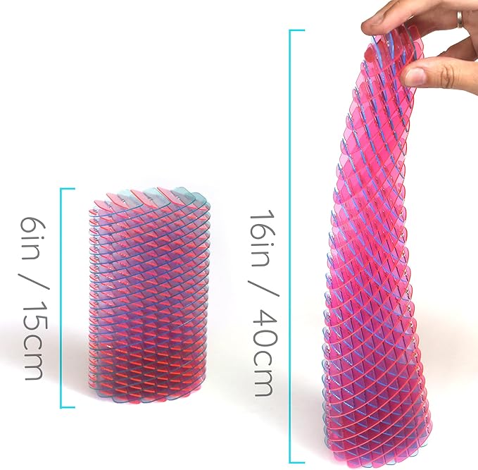 Morf Fidget Sensory Spring Berry – 3D Slug Spring Toy for Kids, Teens, and Adults - Stretchy, Quiet, Stress and Anxiety Relief, Focus - for Play, School, Work Gifts, Great for Classroom, Office
