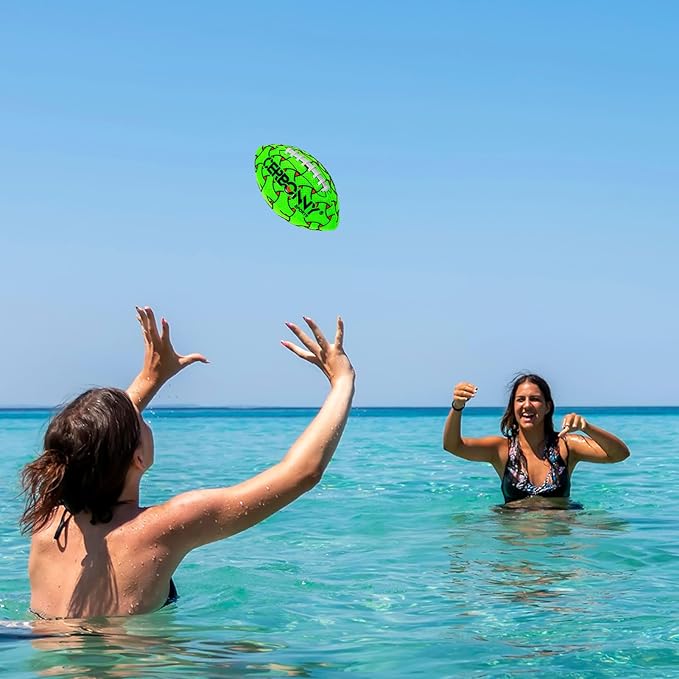 CERBONNY Waterproof Football for Kids Ages 3-12, All-Weather Youth Training Football for Beach/Backyard/Grass