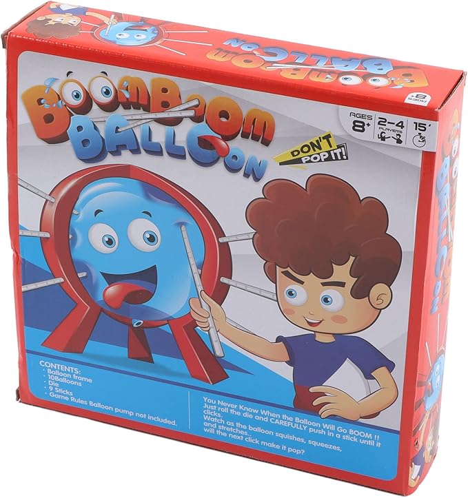 Gonetre Desktop Balloon Pop Rotation Burst Game for Kids & Family, Popping Balloon Wheeling Game, for Kids Adults Fun Party Activity Tabletop Toys Plastic Material