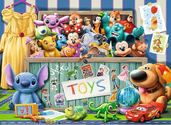Ravensburger Disney Pixar Multicharacter 100 Piece XXL Puzzle for Kids 6+