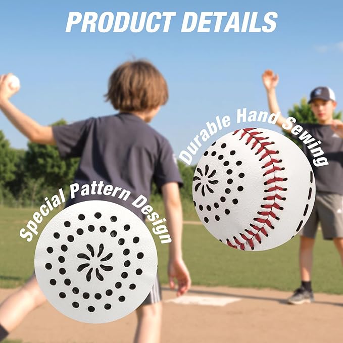 Light up Baseball with LED Rechargeable, 9 Lighting Modes Glow in The Dark Baseball Gifts for Boys 8-12, Official Size Leather Weighted Balls for Day Night Indoor Outdoor Sport Game
