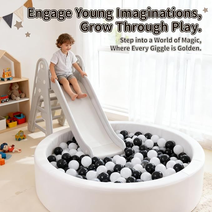 STARBOLO Ball Pit Balls for Toddlers Phthalate Free BPA Free Non-Toxic Crush Proof Play Balls for Toddlers Kids Pool Playhouse Pack of 100 200 500