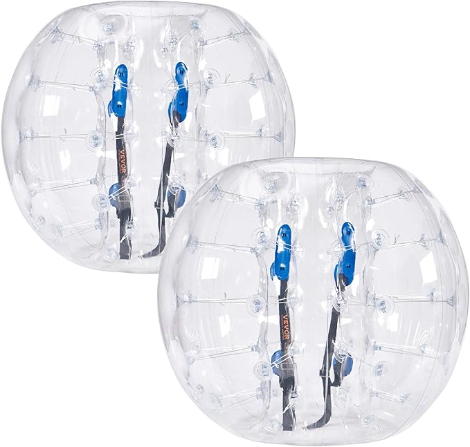 VEVOR Inflatable Bumper Ballѕ 2 Packs; 2FT/3FT/4FT/5FT Body Size Adult Human Bubble Ballѕ, Bumper Bubble Soccer Ballѕ for Teens/Adults