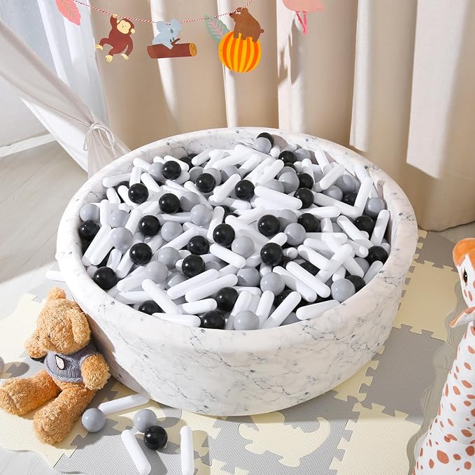 STARBOLO Ball Pit Balls for Kids -Pack of 150 200 500 Colorful Ball Pit Balls Crush Proof Plastic Toy Balls for Toddlers Ball Pit, Ball Pit Play Tent, Baby Pool Water Toys