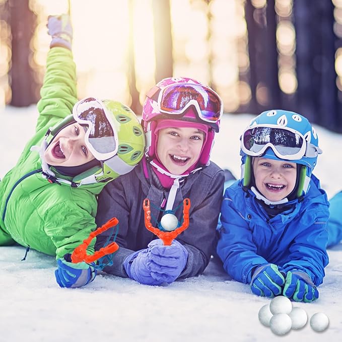 Snow Toys for Outside,Snowball Slingshot Top Snow Toys for Kids and Adult,Snowball Launcher&Maker for Snowball Fights with Comfortable Handle