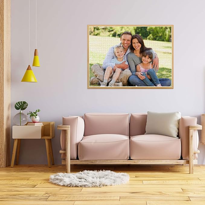 Custom Puzzle 35/70/100/120/300/500/1000/1500/2000 Pieces Personalized Puzzles from Photos, Custom Picture Puzzles Customized Jigsaw Puzzle for Adults Teens Family Couple Lover Wedding Birthday Gift