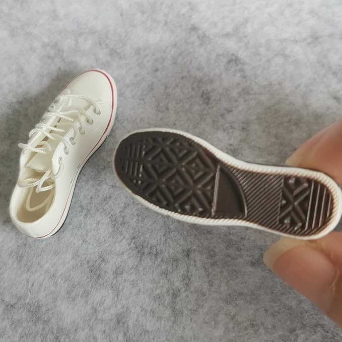 1:6 Scale Figure Shoes Sneakers Shoe for 1/6 12 inch Female Action Figure Phicen TBLeague (White)