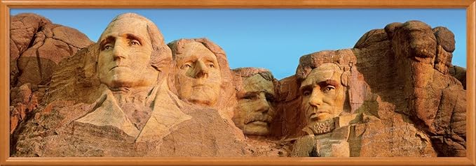 MasterPieces - 1000 Piece Jigsaw Puzzle, Mount Rushmore Panoramic, Fun for Adults, Family, Kids 13"x39