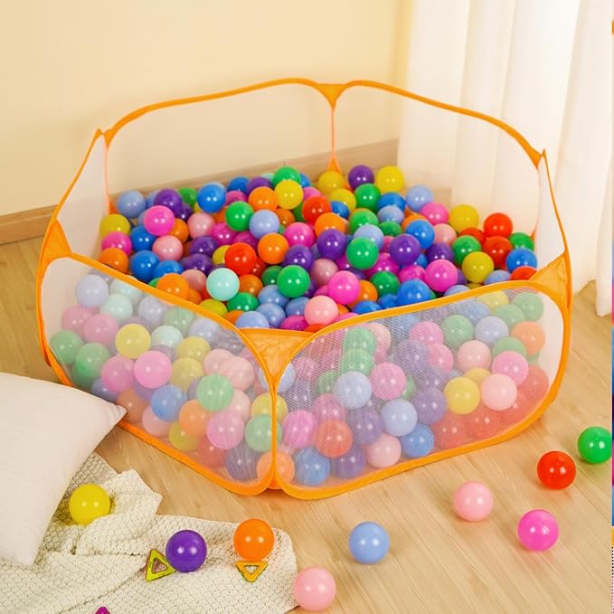 STARBOLO Cute Kids Ball Pit Pool Play Tent, Toy Ball Play Pool Foldable Play Tent for Kids Girls Boys Indoor and Outdoor, Balls Not Included.