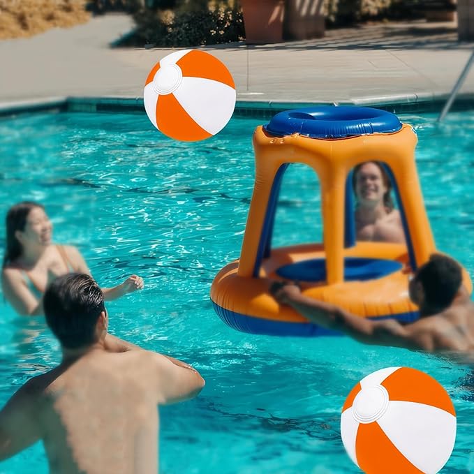 6 Pack Beach Balls, Large Inflatable Beach Balls Bulk, for Parties, Beach, Pools & Play