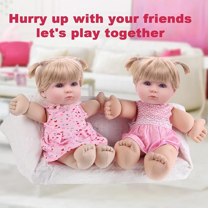 9 Sets Baby Doll Clothes for 12 13 14 Inch Dolls, Alive Doll Clothes Colorful Princess Dress, Romper, Sweater Costume, Cute Alive Doll Accessories Outfits for Christmas Birthday Gift for Little Girls