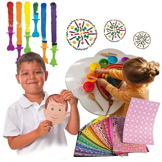 Roylco Big Box of Art Materials for Kids - 10-Product All-in-One Classroom Craft Kit with 300+ Pieces - Arts & Crafts Supplies for Teachers, Ages 4+, Made in USA