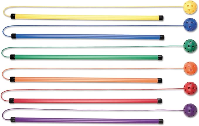 Champion Sports Twirl and Jump Set: Rainbow 6 Pack Skip Hop Jump Rope for Kids Fitness & Fun