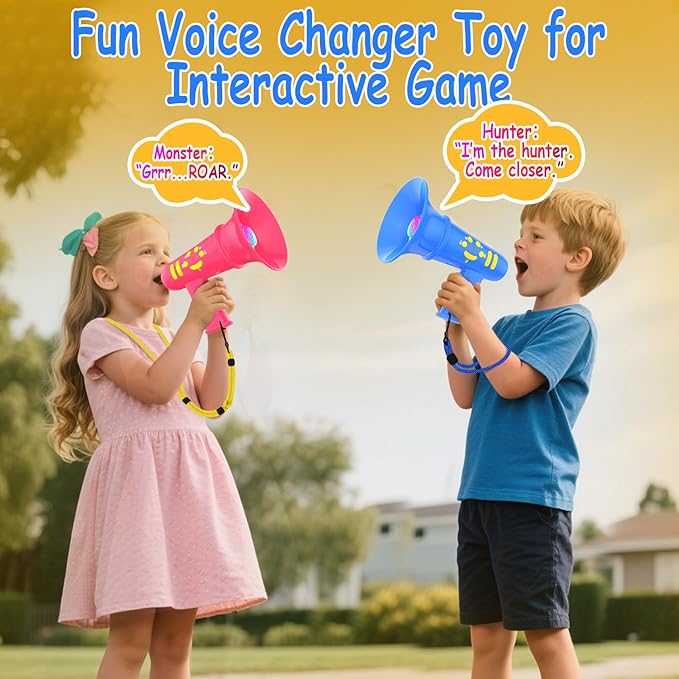 Voice Changer for Kids,Mini Megaphone,Birthday Gift for Boys Girls Ages 3,4,5,6,7,8 - Boy Toys for 3-8+ Year Old - Noise Maker Prank Gift for Christmas,Easter,Halloween,Cool Gadgets (Blue)