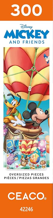 Ceaco - Disney - Mickey's Air Balloon - 300 Oversized Piece Jigsaw Puzzle