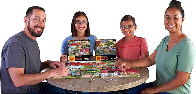 RoseArt - Kodak Premium - Country Compilation - 1000 Piece Jigsaw Puzzle for Adults