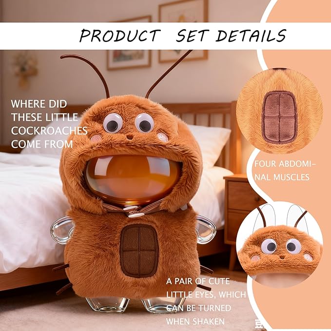 Cockroach Costume for 6.7 Inch (17cm) Dolls,Funny Clothes,Halloween is not Scary, just Cute,Great for Collectors and Costume,Heavy Taste Players