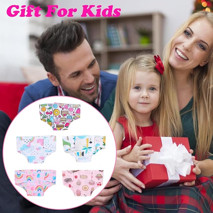 5 PCS Baby Doll Diapers Underwear for 12-15 Inch Reborn Baby Dolls, Multi-colored, Includes 5 Materials, Fits 12-15 Inch Dolls, Practical Gift, Enhances Doll Play