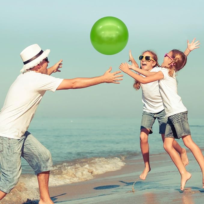 3 Pcs Inflatable Playground Balls 9 Inch Bouncy Balls with Hand Air Pump for Indoor Outdoor Play Balls for Kids